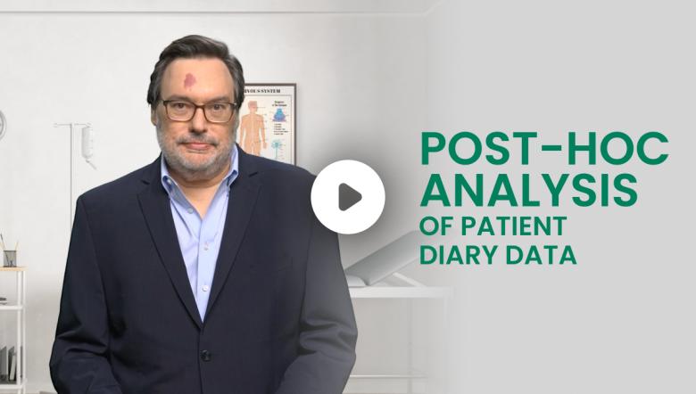 Video cover, click to watch GOCOVRI patient diary data from Dr. Hauser.