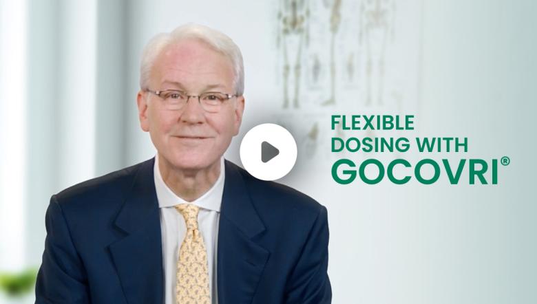 Video cover, click to watch GOCOVRI dosing considerations from Dr. Kremens.